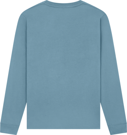 EP185L-BD1 - Premium Long Sleeve T-shirt - Blue Dusk