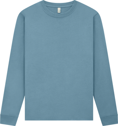 EP185L-BD3 - Earth Positive® Premium Long Sleeve T-shirt - Blue Dusk