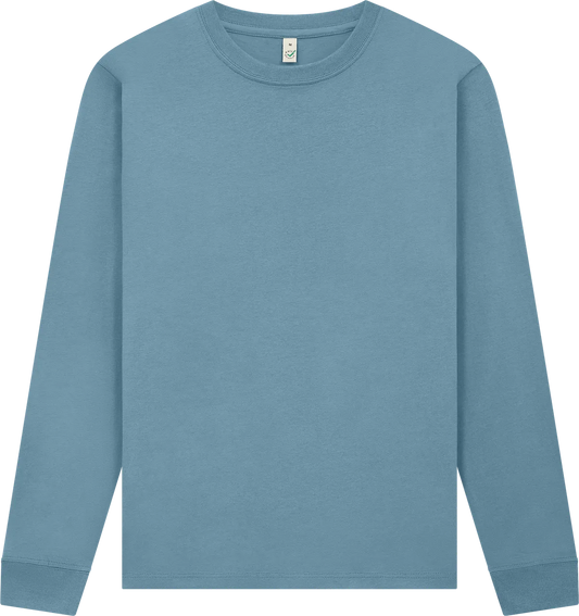 EP185L-BD4 - Earth Positive® Premium Long Sleeve T-shirt - Blue Dusk