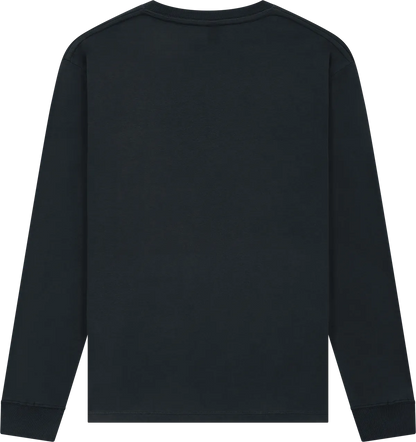 EP185L-FBL4 - Earth Positive® Premium Long Sleeve T-shirt - Faded Olive Black