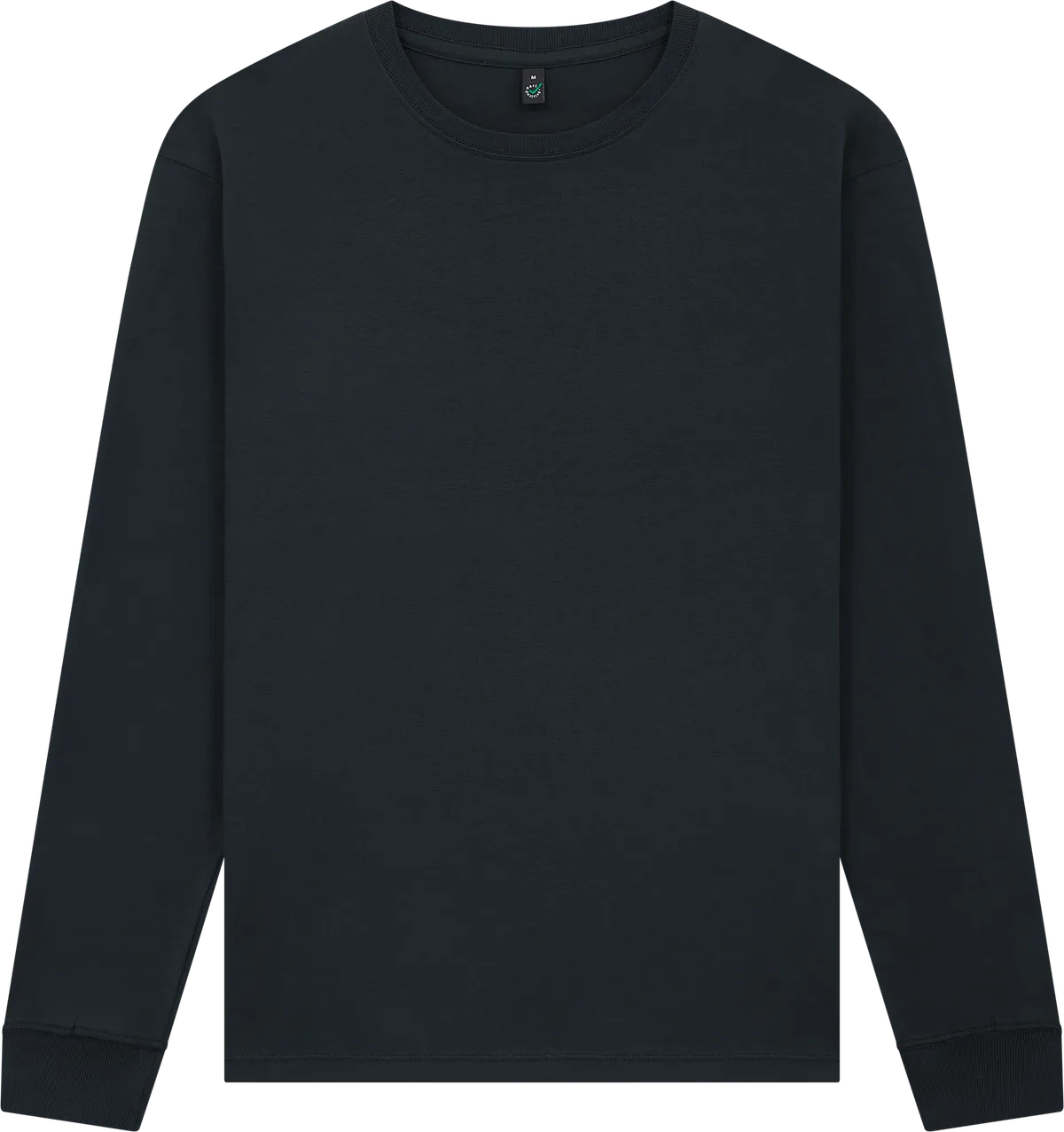 EP185L-FBL5 - Earth Positive® Premium Long Sleeve T-shirt - Faded Olive Black