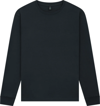 EP185L-FBL6 - Earth Positive® Premium Long Sleeve T-shirt - Faded Olive Black