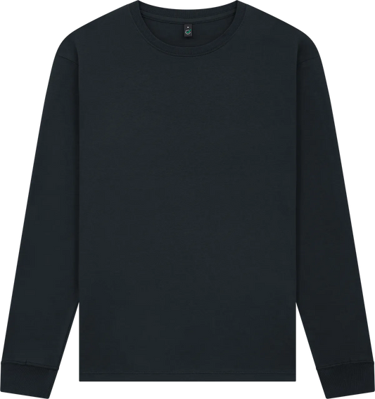 EP185L-FBL2 - Earth Positive® Premium Long Sleeve T-shirt - Faded Olive Black