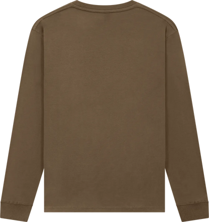 EP185L-FBR4 - Premium Long Sleeve T-shirt - Faded Brown