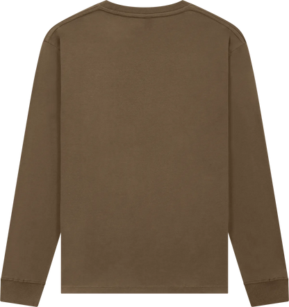 EP185L-FBR6 - Premium Long Sleeve T-shirt - Faded Brown
