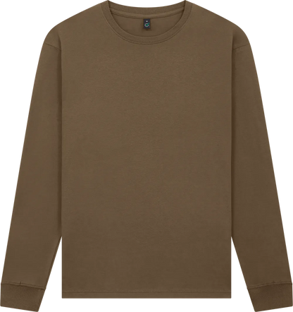 EP185L-FBR5 - Premium Long Sleeve T-shirt - Faded Brown