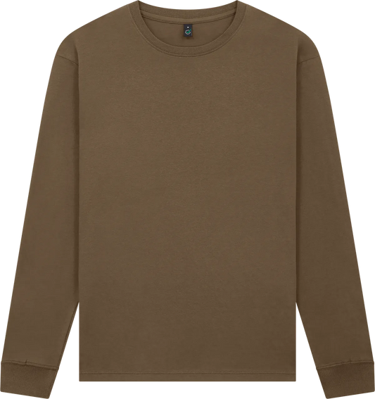 EP185L-FBR1 - Earth Positive® Premium Long Sleeve T-shirt - Faded Brown