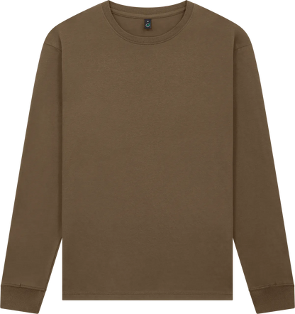 EP185L-FBR0 - Premium Long Sleeve T-shirt - Faded Brown