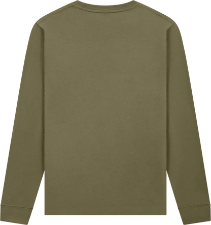 EP185L-FKH6 - Premium Long Sleeve T-shirt - Faded Khaki