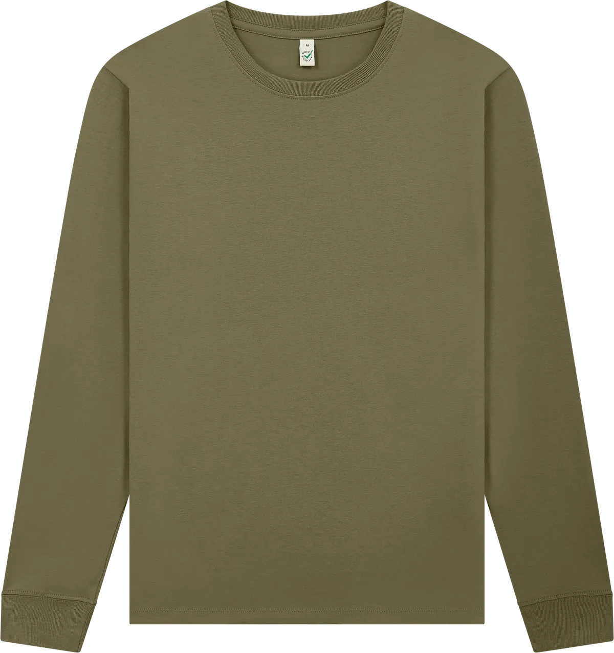 EP185L-FKH3 - Earth Positive® Premium Long Sleeve T-shirt - Faded Khaki