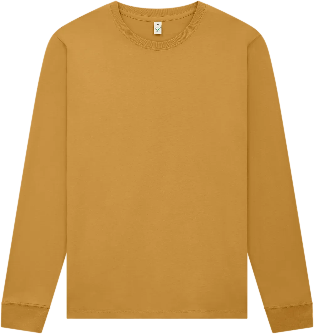 EP185L-FMU5 - Premium Long Sleeve T-shirt - Faded Mustard