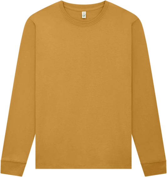 EP185L-FMU6 - Earth Positive® Premium Long Sleeve T-shirt - Faded Mustard