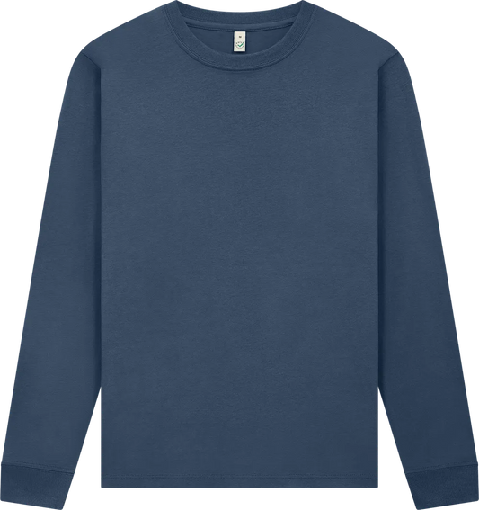 EP185L-FNA3 - Premium Long Sleeve T-shirt - Faded Navy