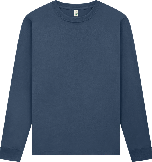 EP185L-FNA2 - Earth Positive® Premium Long Sleeve T-shirt - Faded Navy