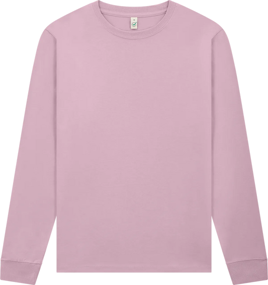EP185L-FPK1 - Earth Positive® Premium Long Sleeve T-shirt - Faded Pink