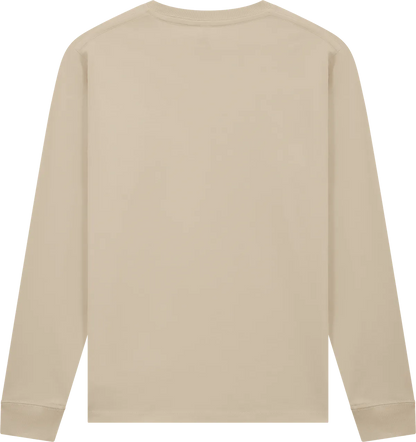 EP185L-SA1 - Earth Positive® Premium Long Sleeve T-shirt - Light Beige (Sand)