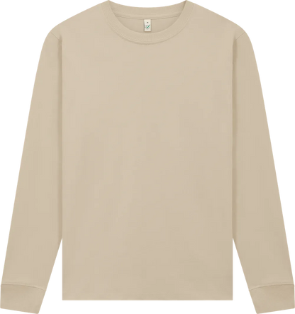 EP185L-SA1 - Premium Long Sleeve T-shirt - Light Beige (Sand)