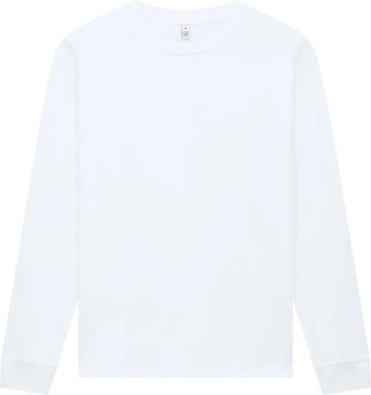 EP185L-WH4 - Earth Positive® Premium Long Sleeve T-shirt - White