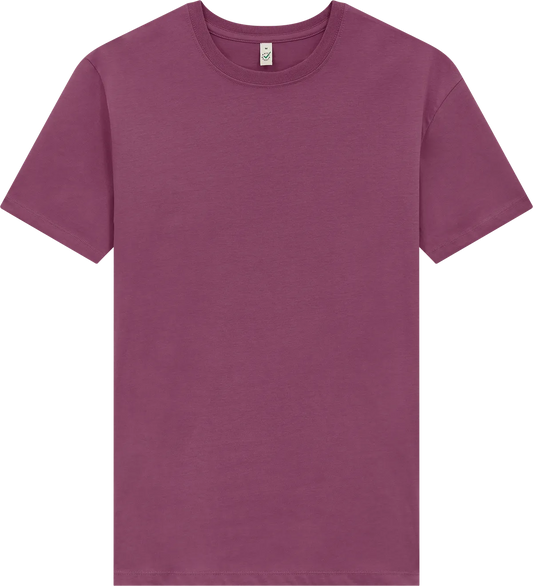 EP185-FBU2 - Earth Positive® Premium Jersey T-shirt - Faded Burgundy