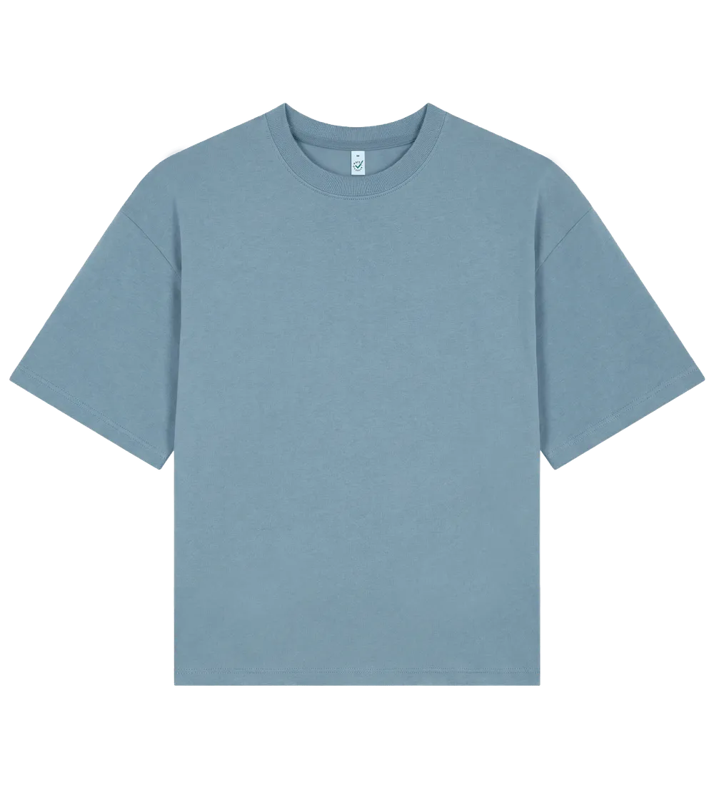EP220-BD3 - Women's Heavy Boxy T-shirt - Blue Dusk