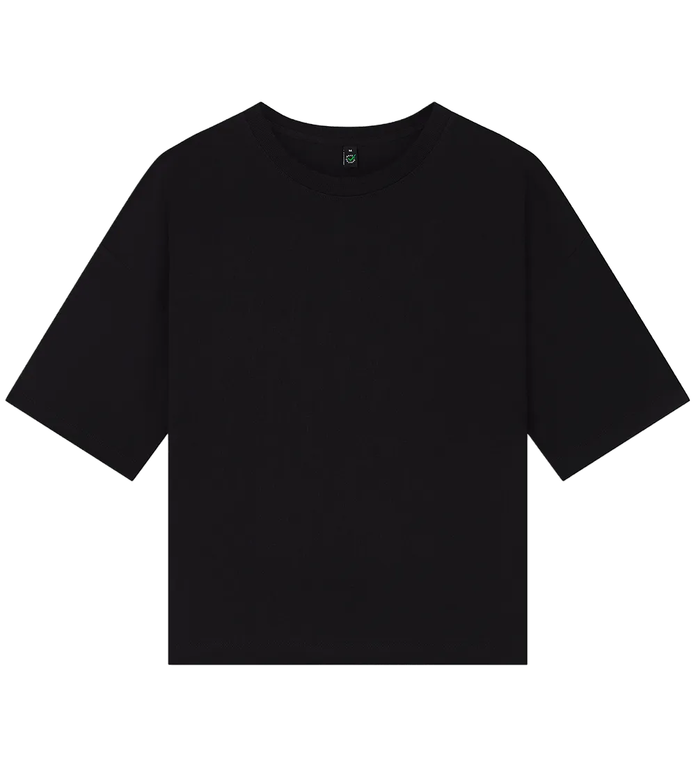 EP220-BL0 - Women's Heavy Boxy T-shirt - Black