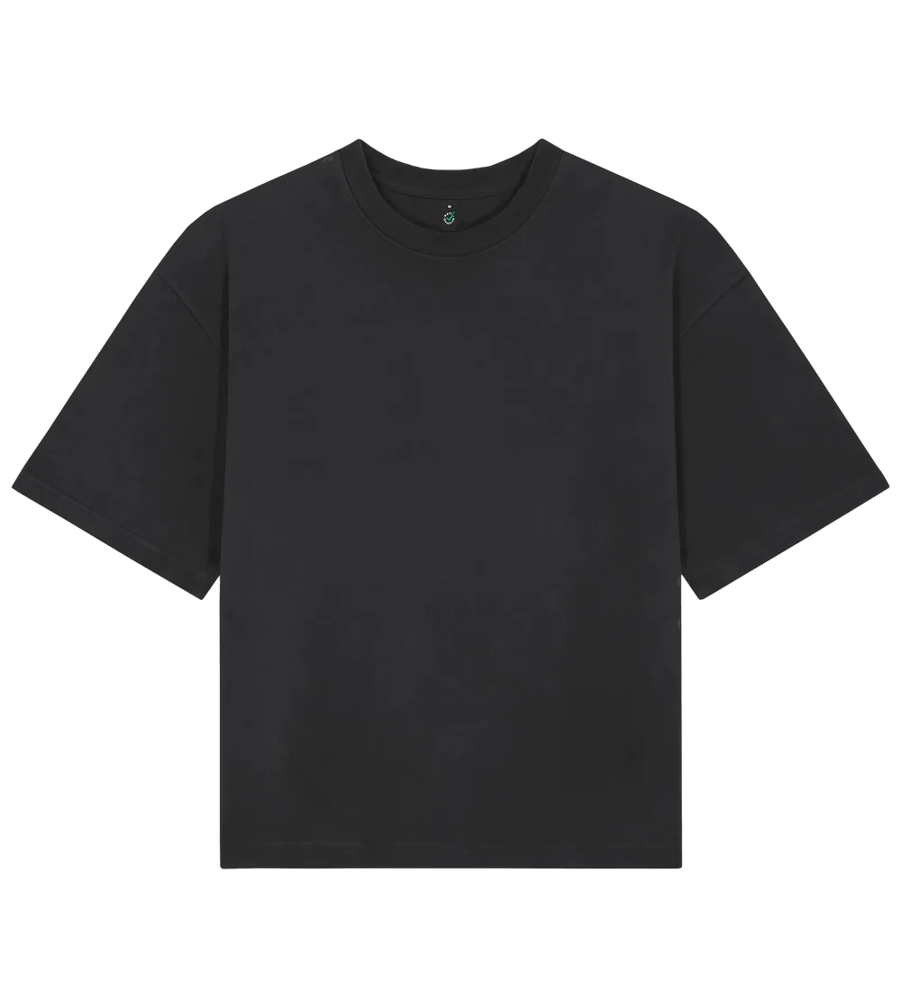 EP220-SBL2 - Women's Heavy Boxy T-shirt - Stone Washed Black