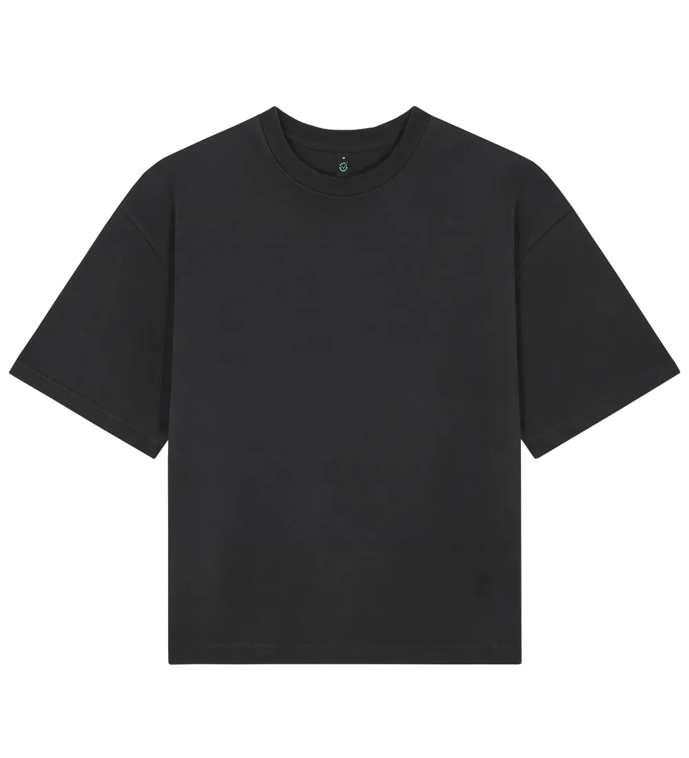 EP220-SBL3 - Women's Heavy Boxy T-shirt - Stone Washed Black