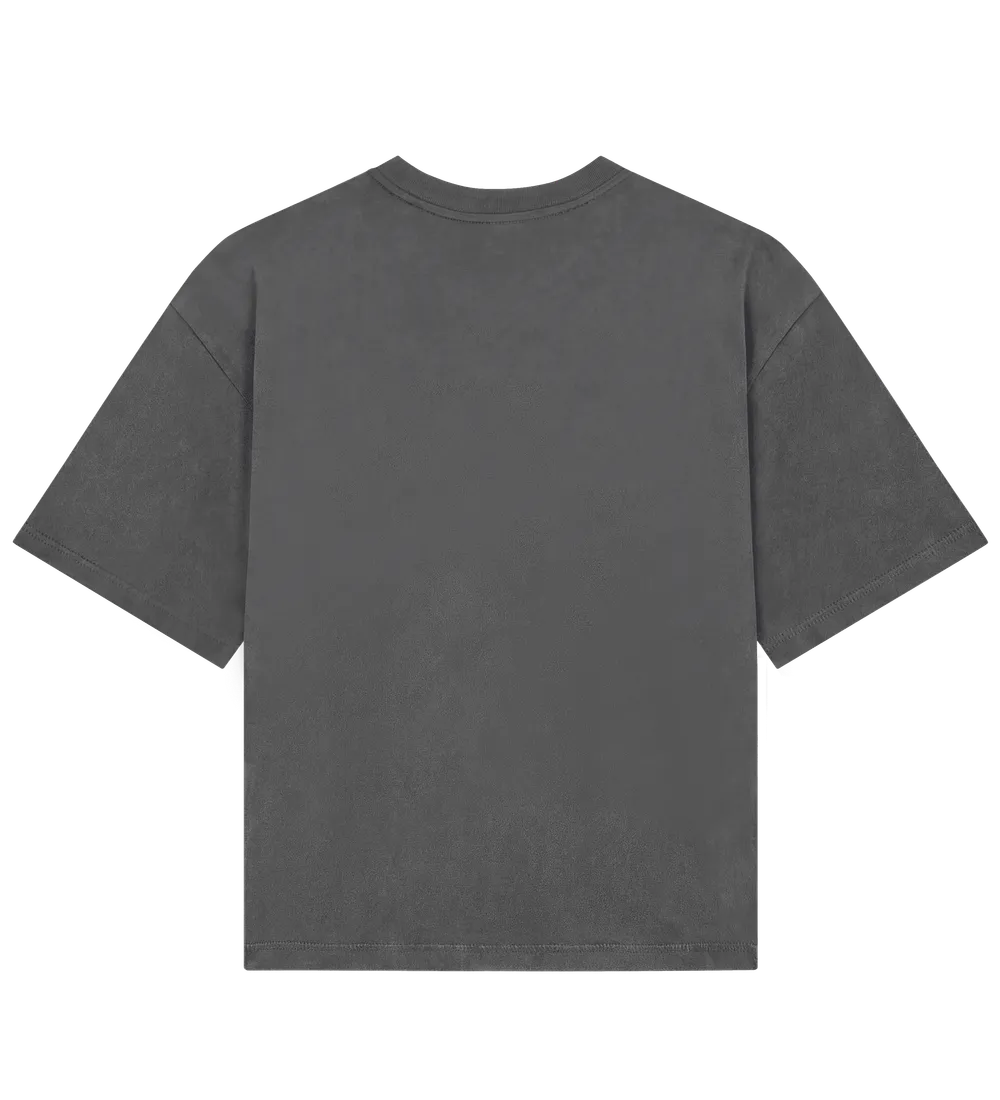 EP220-SGY5 - Women's Heavy Boxy T-shirt - Stone Washed Grey