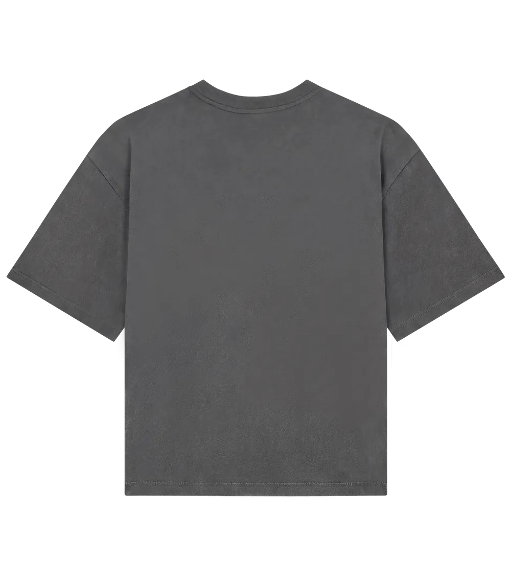 EP220-SGY5 - Women's Heavy Boxy T-shirt - Stone Washed Grey
