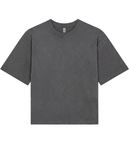 EP220-SGY3 - Women's Heavy Boxy T-shirt - Stone Washed Grey