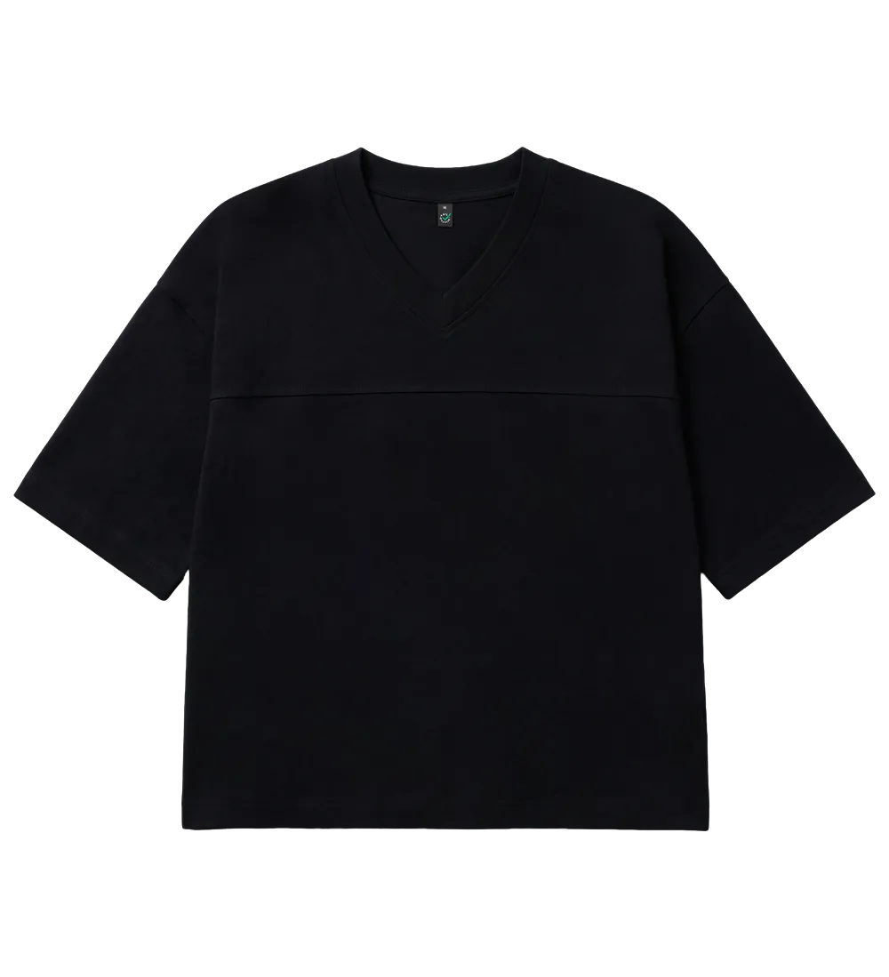 EP221-BL0 - Women’s Oversized Football Jersey - Black