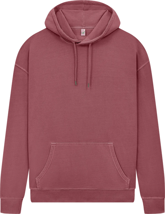 EP301-SBU4 - Earth Positive® Pullover Hoodie - Stone Washed Burgundy