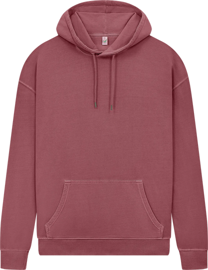 EP301-SBU6 - Earth Positive® Pullover Hoodie - Stone Washed Burgundy