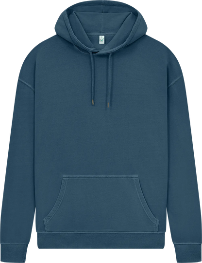 EP301-SDE3 - Pullover Hoodie - Stone Washed Denim