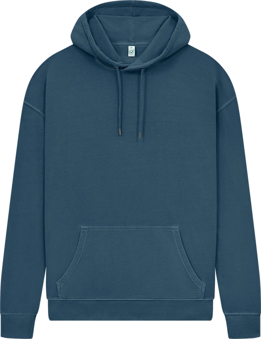EP301-SDE4 - Earth Positive® Pullover Hoodie - Stone Washed Denim