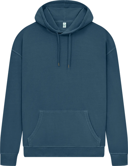 EP301-SDE5 - Pullover Hoodie - Stone Washed Denim