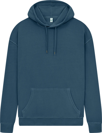 EP301-SDE6 - Earth Positive® Pullover Hoodie - Stone Washed Denim