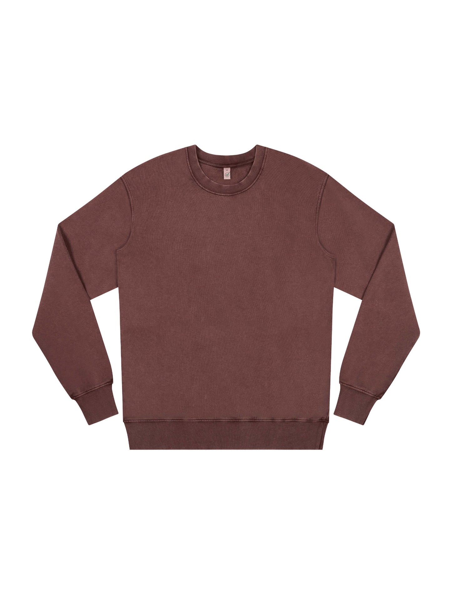 Earth Positive® Sweatshirt - Stone Washed Burgundy - XS