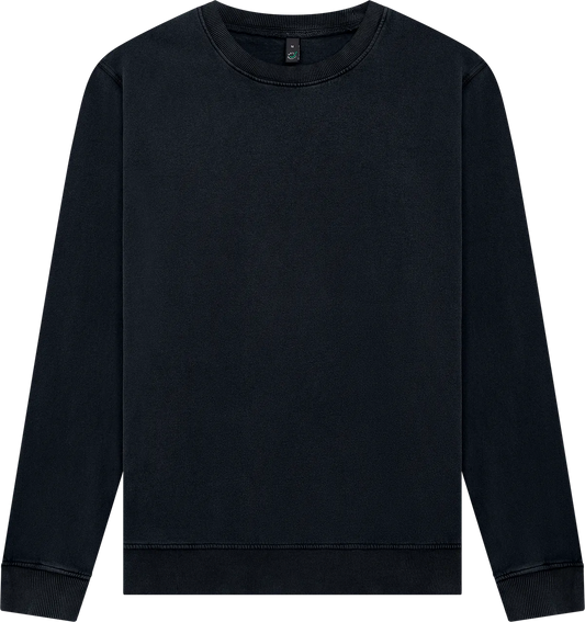 EP302-SBL1 - Earth Positive® Sweatshirt - Stone Washed Black