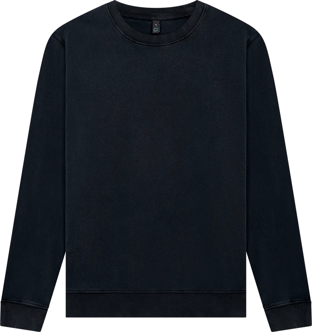 EP302-SBL6 - Sweatshirt - Stone Washed Black