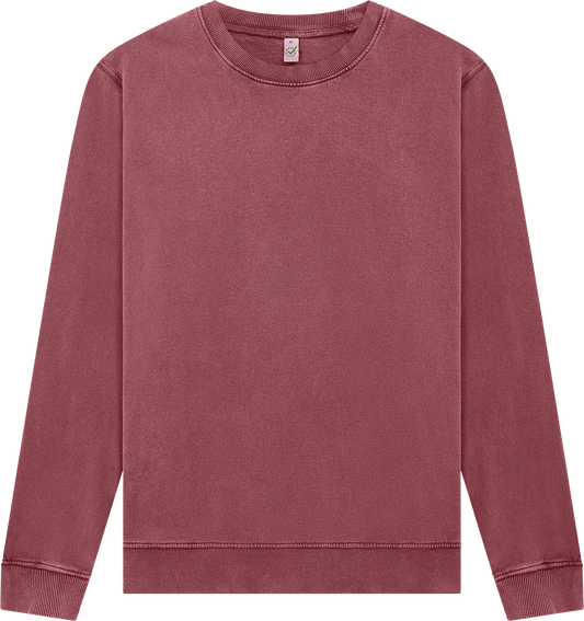 EP302-SBU4 - Earth Positive® Sweatshirt - Stone Washed Burgundy