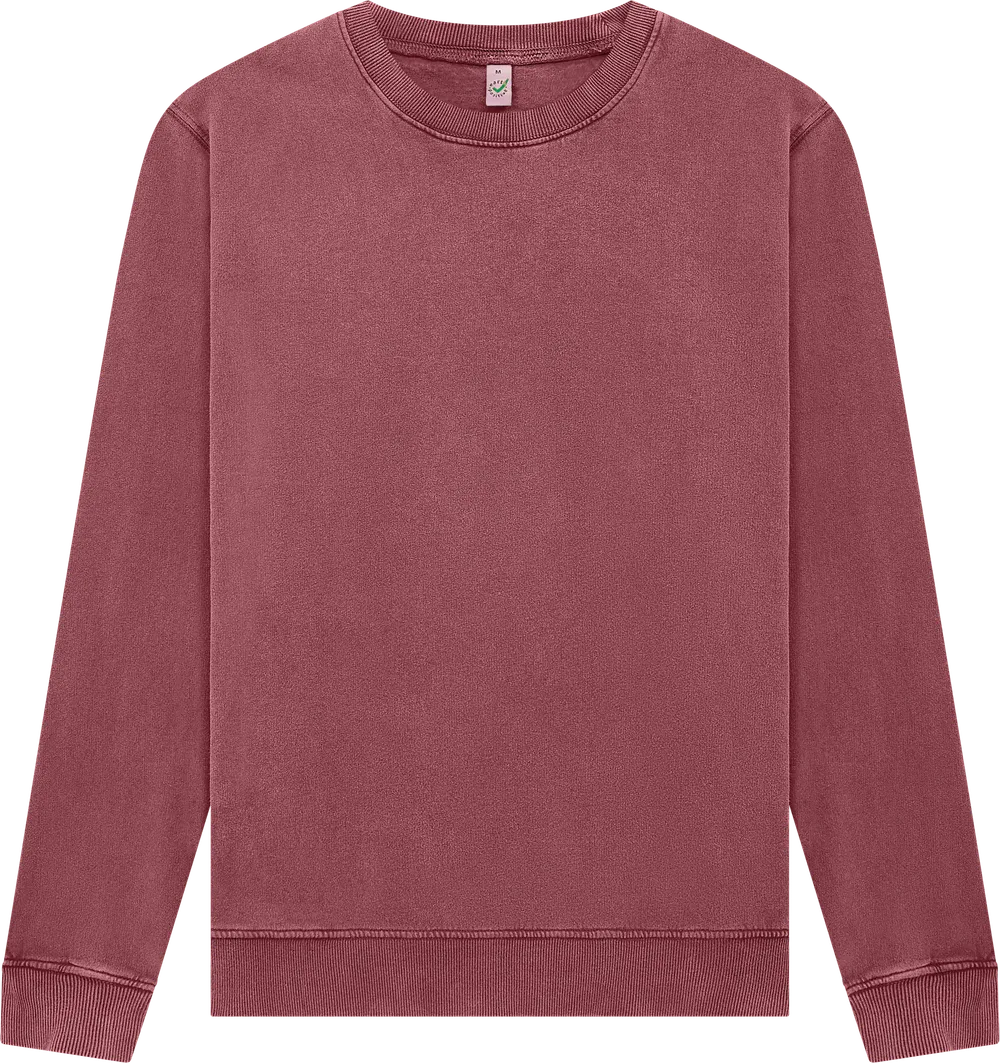 EP302-SBU4 - Sweatshirt - Stone Washed Burgundy