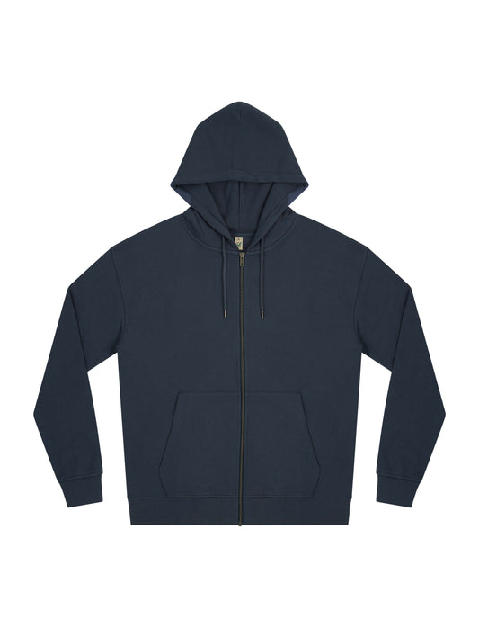 Earth Positive® Full Zip Hoodie - Denim Blue - S