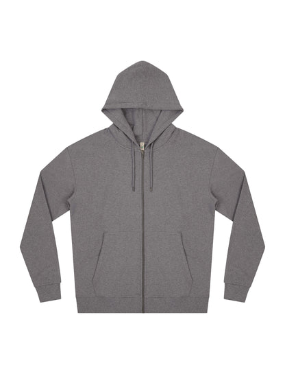 Earth Positive® Full Zip Hoodie - Dark Heather - L