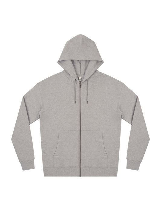 Earth Positive® Full Zip Hoodie - Light Heather - XL