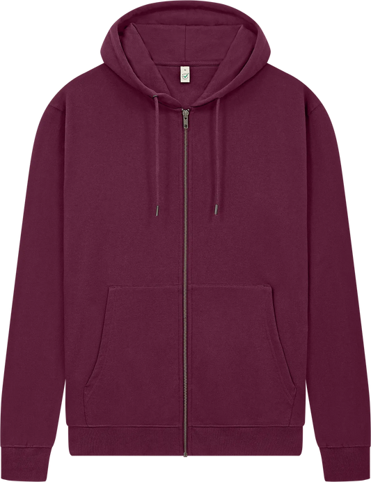 EP303-BU1 - Earth Positive® Full Zip Hoodie - Burgundy