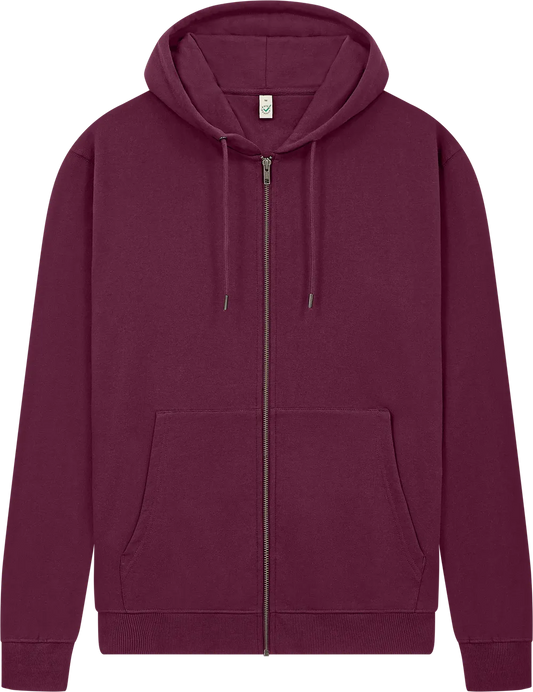EP303-BU1 - Full Zip Hoodie - Burgundy
