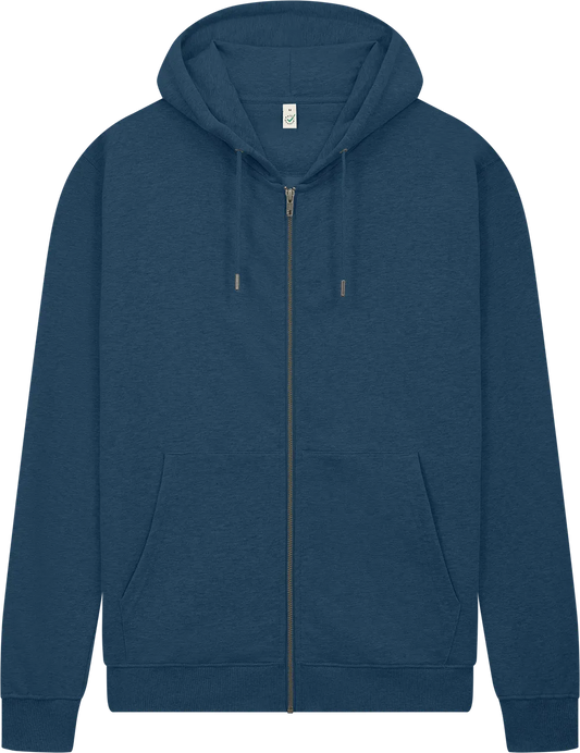 EP303-DE1 - Full Zip Hoodie - Denim Blue