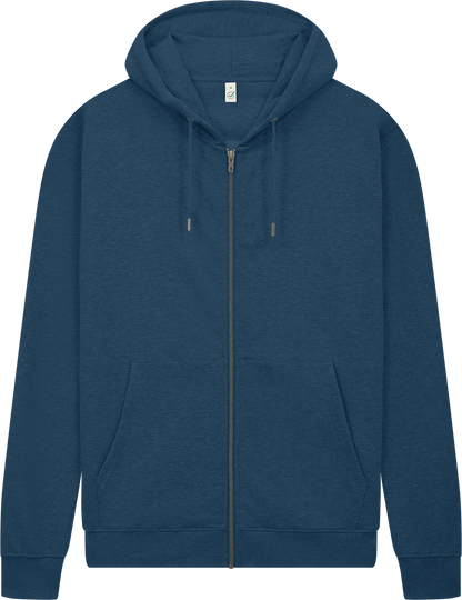 EP303-DE6 - Earth Positive® Full Zip Hoodie - Denim Blue