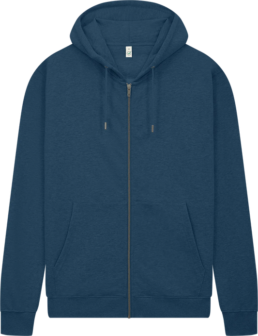 EP303-DE6 - Earth Positive® Full Zip Hoodie - Denim Blue